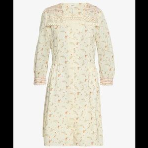 NWT Object Breeze 3/4 Dress Floral Lace Shirt 38 M